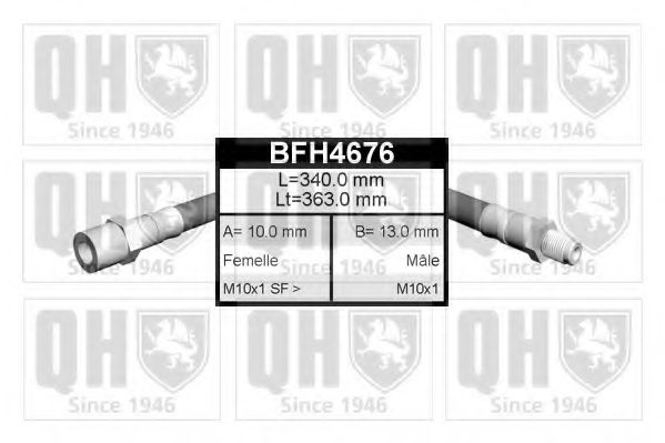 Тормозной шланг QUINTON HAZELL BFH4676