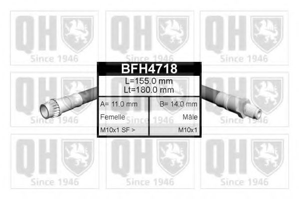 Тормозной шланг QUINTON HAZELL BFH4718