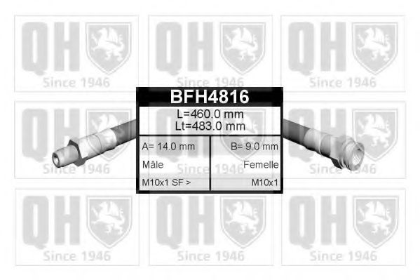 Тормозной шланг QUINTON HAZELL BFH4816
