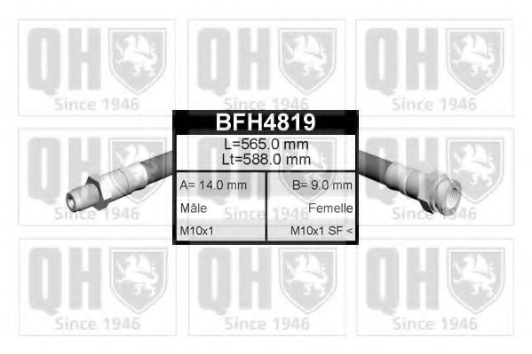 Тормозной шланг QUINTON HAZELL BFH4819