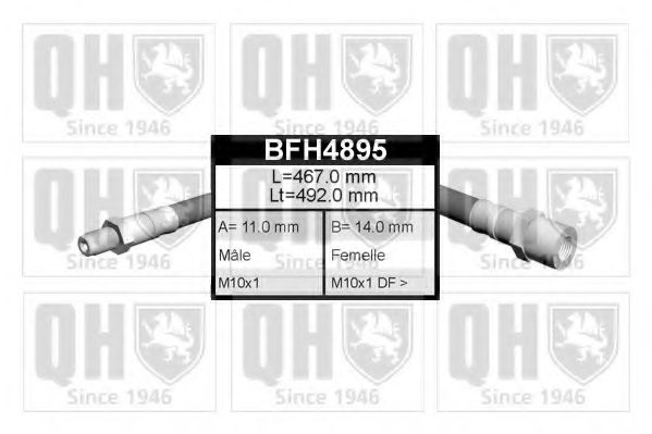 Тормозной шланг QUINTON HAZELL BFH4895
