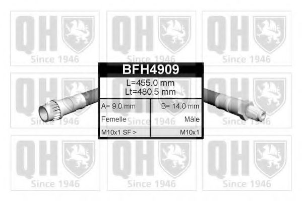 Тормозной шланг QUINTON HAZELL BFH4909
