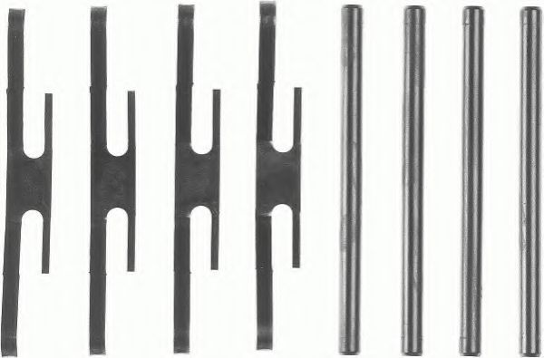 Комплектующие, колодки дискового тормоза FERODO FBA544