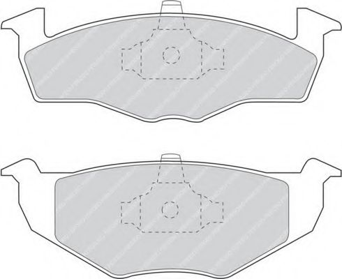 Комплект тормозных колодок, дисковый тормоз FERODO FDB1054