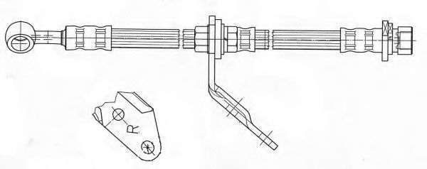 Тормозной шланг FERODO FHY3304