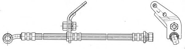 Тормозной шланг FERODO FHY3183