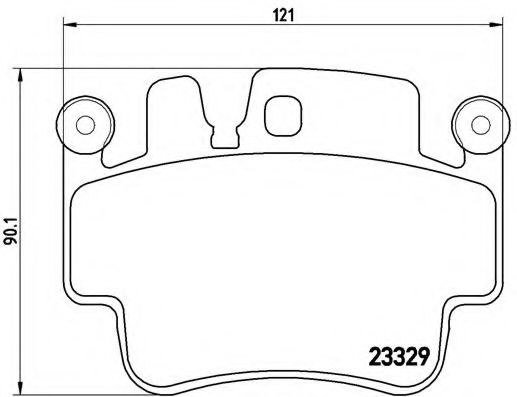 Комплект тормозных колодок, дисковый тормоз BREMBO P 65 009