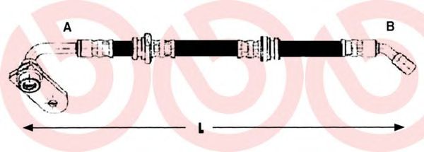 Тормозной шланг BREMBO T 79 032