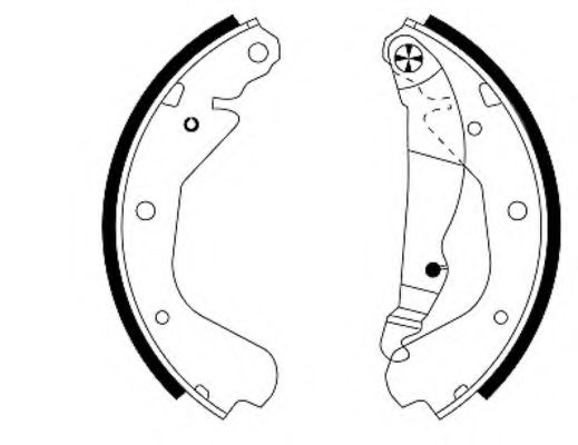 Комплект тормозных колодок MINTEX MFR182