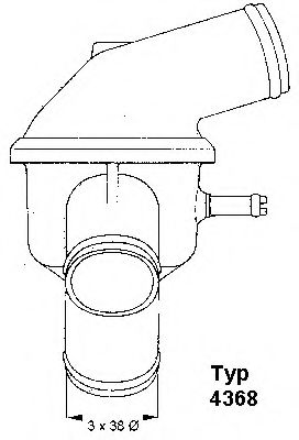 Термостат, охлаждающая жидкость WAHLER 436887