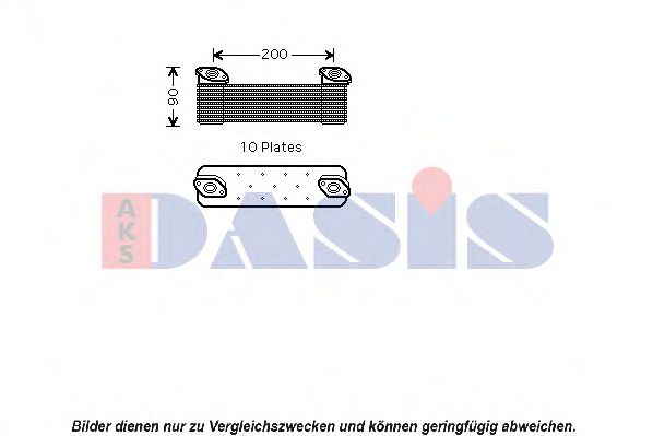 масляный радиатор, двигательное масло AKS DASIS 126004N