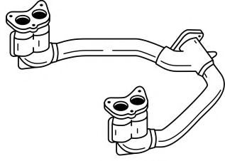 Труба выхлопного газа AKS DASIS SG75106