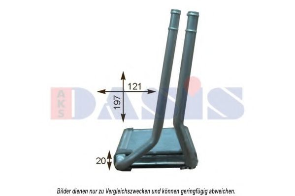 Теплообменник, отопление салона AKS DASIS 519025N