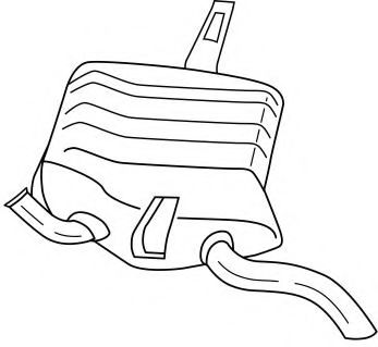 Глушитель выхлопных газов конечный AKS DASIS SG49623