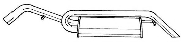 Глушитель выхлопных газов конечный AKS DASIS SG25612