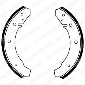Комплект тормозных колодок DELPHI LS1098