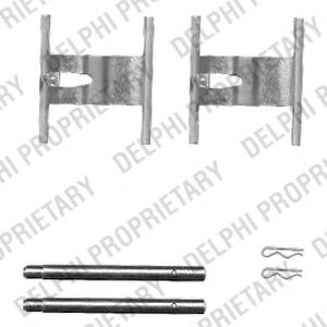 Комплектующие, колодки дискового тормоза DELPHI LX0450