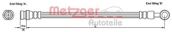 Тормозной шланг METZGER 4110194
