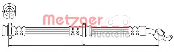 Тормозной шланг METZGER 4110392