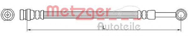 Тормозной шланг METZGER 4110564