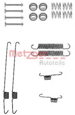 Комплектующие, тормозная колодка METZGER 105-0001