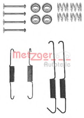 Комплектующие, тормозная колодка METZGER 105-0002