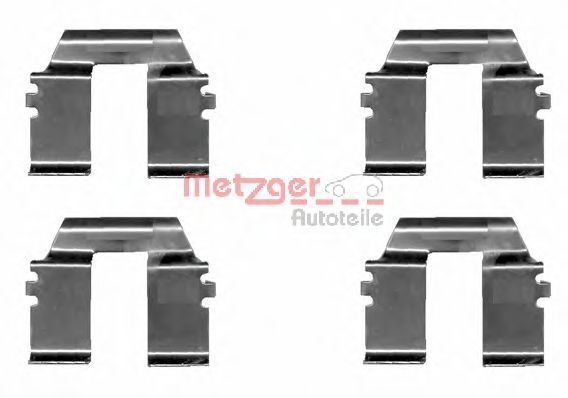 Комплектующие, колодки дискового тормоза METZGER 109-1232