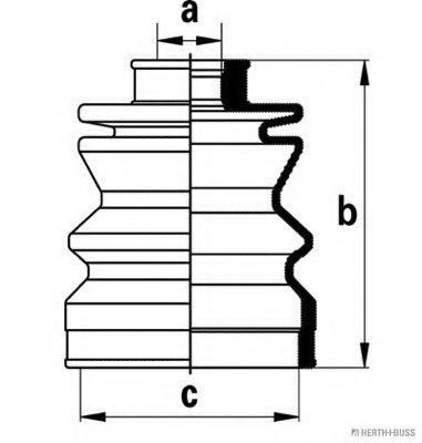 Комплект пылника, приводной вал HK 2711