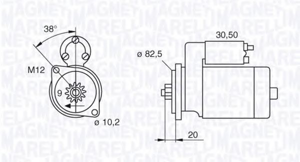 Стартер MAGNETI MARELLI 063522601010