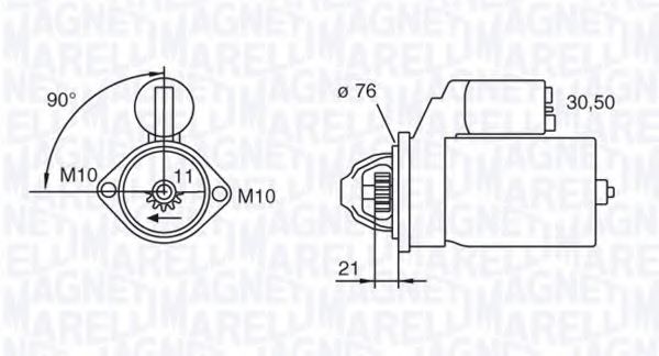 77 35 10. MAGNETI MARELLI стаpтеp Opel.