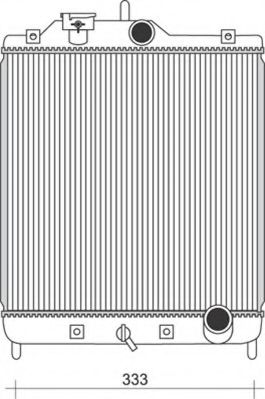 Радиатор, охлаждение двигателя MAGNETI MARELLI 350213930000