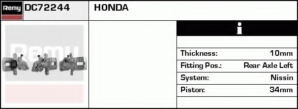 Тормозной суппорт DELCO REMY DC72244