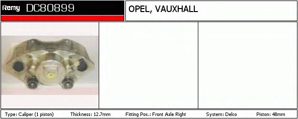 Тормозной суппорт DELCO REMY DC80899