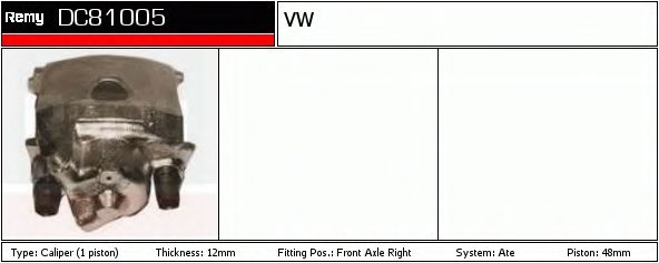 Тормозной суппорт DELCO REMY DC81005