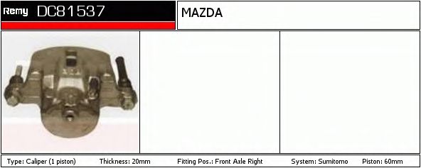 Тормозной суппорт DELCO REMY DC81537