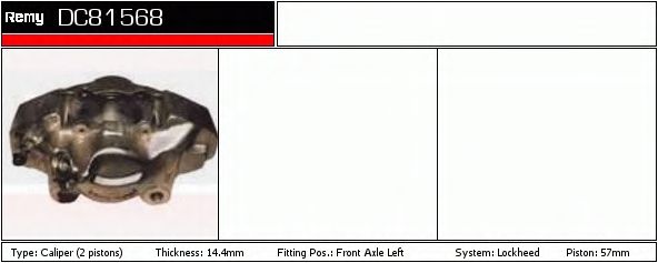 Тормозной суппорт DELCO REMY DC81568