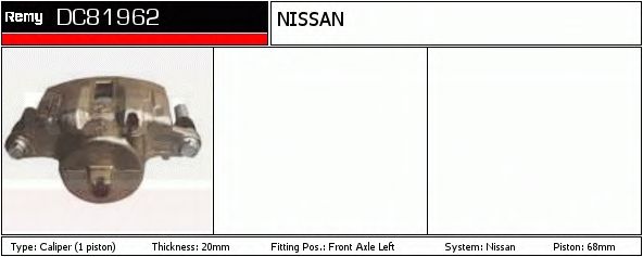 Тормозной суппорт DELCO REMY DC81962