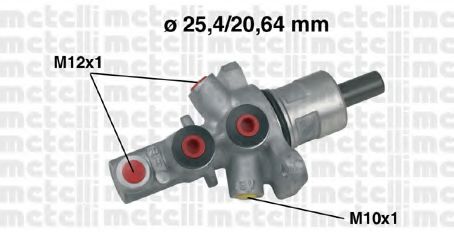 Главный тормозной цилиндр METELLI 05-0517