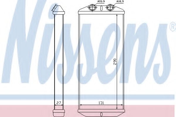 Теплообменник, отопление салона NISSENS 71158