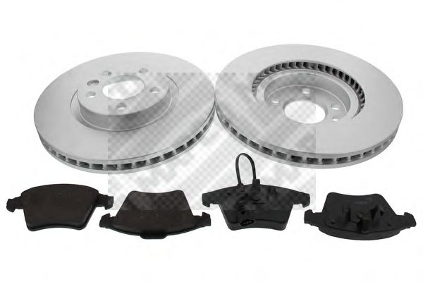 Комплект тормозов, дисковый тормозной механизм MAPCO 47777HPS