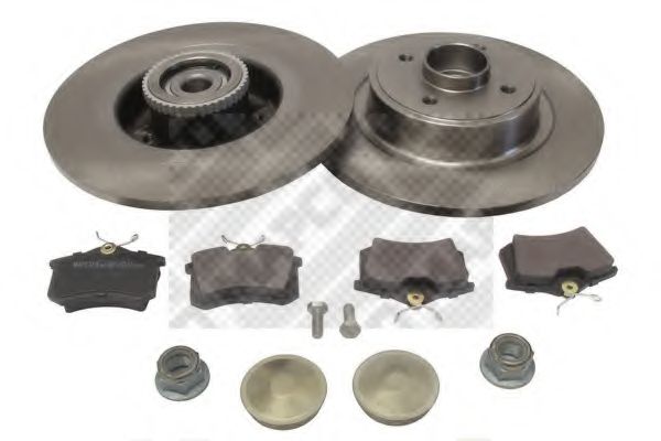 Комплект тормозов, дисковый тормозной механизм MAPCO 47172