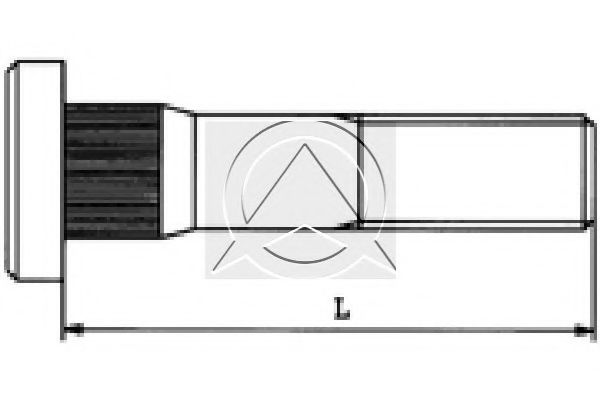 Болт крепления колеса SIDEM 14411