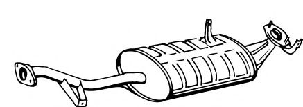 Средний глушитель выхлопных газов MEFEX 6410