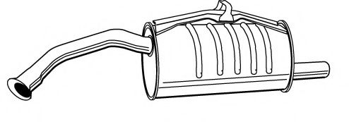 Глушитель выхлопных газов конечный FONOS 614898