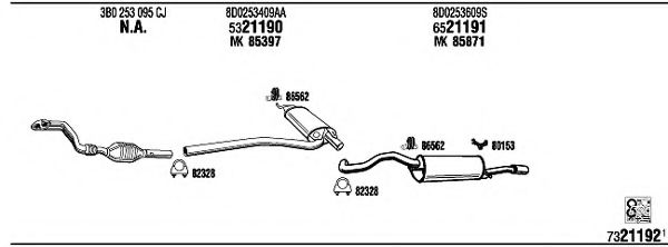 Система выпуска ОГ FONOS AD25065