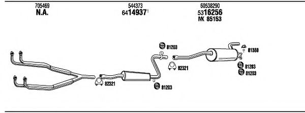 Система выпуска ОГ FONOS AR30015
