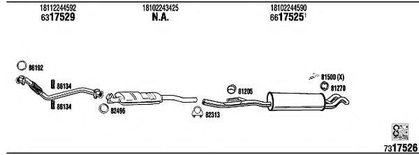 Система выпуска ОГ FONOS BW52515