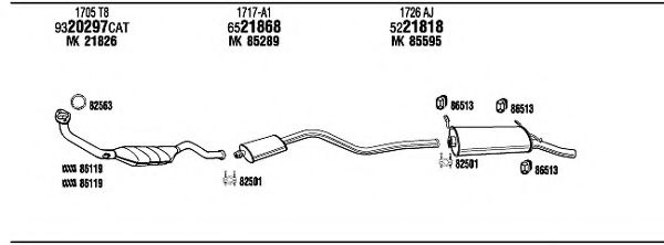 Система выпуска ОГ FONOS CI16035