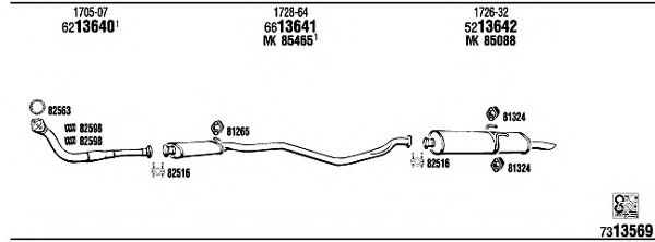Система выпуска ОГ FONOS PE40517