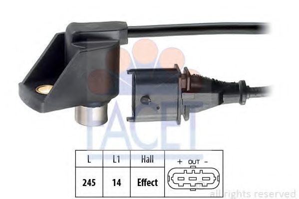 Датчик, положение распределительного вала FACET 9.0286